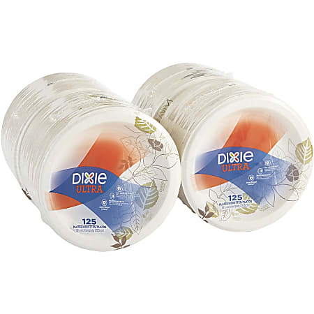 Dixie Paper Plates 9 in dia. White 4 Packs of 250 Plates Per Case - Office  Depot