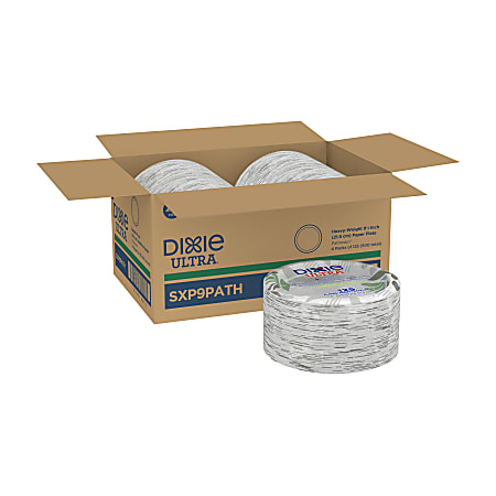 DIXIE ULTRA® 8 1/2IN HEAVY-WEIGHT PAPER PLATES BY GP PRO (GEORGIA-PACIFIC), PATHWAYS®, 500 PLATES PER CASE