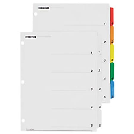 Cardinal® OneStep® Index System, 1-8 Tab, Multicolor
