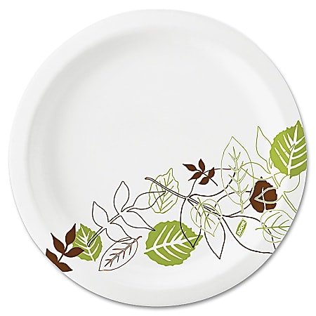 DIXIE® 8 1/2IN MEDIUM-WEIGHT PAPER PLATES BY GP PRO (GEORGIA-PACIFIC), PATHWAYS®, 1,000 PLATES PER CASE