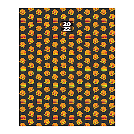 TF Publishing Monthly Planner, 8" x 6-1/2", Cheeseburger, January to December 2022