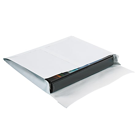 SHIP-LITE® Envelopes, 10" x 13" x 2", Side Opening, White, Pack Of 100