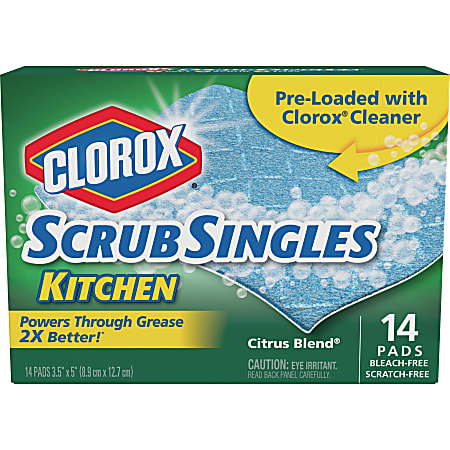 Clorox ScrubSingles Kitchen - Citrus Blend - 1Each - White, Blue