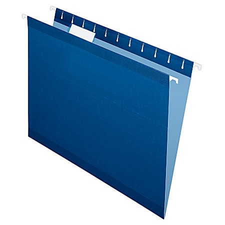 Pendaflex® Premium Reinforced Color Hanging Folders, Letter Size, Navy, Pack Of 25