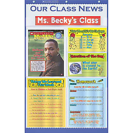 Scholastic Our Class News Pocket Chart