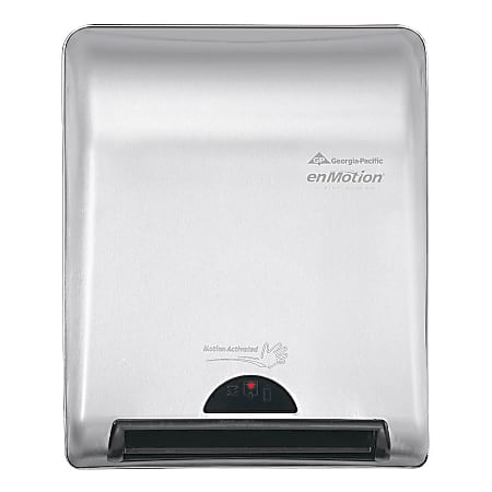 GP PRO enMotion® 8" Recessed Automated Touchless Paper Towel Dispenser, Silver