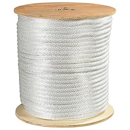Office Depot® Brand Solid Braided Nylon Rope, 6,000 Lb, 5/8" x 500', White