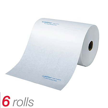 Georgia-Pacific enMotion® Roll Towel With Lotion, 10" x 800', 6 Rolls White, Per Case