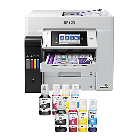 Epson® EcoTank® Pro ET-5850 SuperTank® Wireless Inkjet All-In-One Color Printer