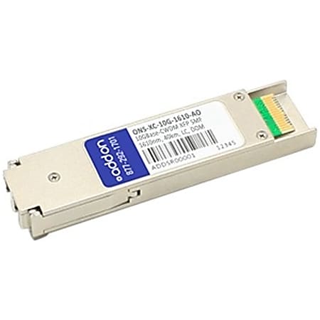 AddOn Cisco ONS-XC-10G-1610 Compatible TAA Compliant 10GBase-CWDM XFP Transceiver (SMF, 1610nm, 40km, LC, DOM)