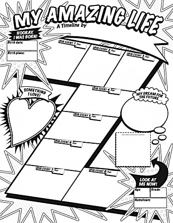 Scholastic Graphic Organizer Posters: My Timeline (Grades 3-6)