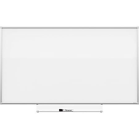 Quartet® Silhouette Total Erase Melamine Dry-Erase Whiteboard, 42" x 74", Aluminum Frame With Graphite Finish