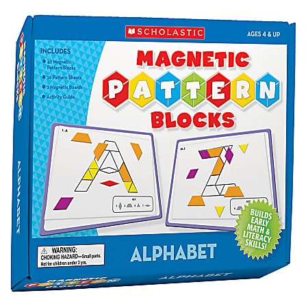 Scholastic Magnetic Pattern Blocks — Alphabet