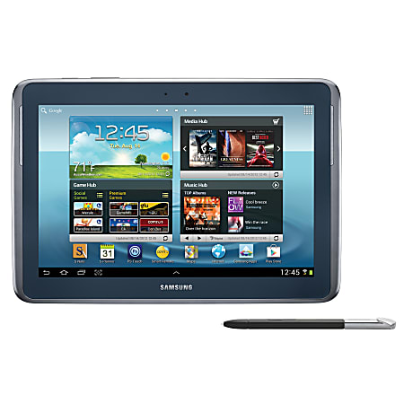 Samsung Galaxy Note® WiFi Tablet, 10.1" Screen, 16 GB Storage, Android 4.0 Ice Cream Sandwich, Gray