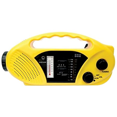 Stansport Hand Crank/Solar Battery Radio/Flashlight - AA
