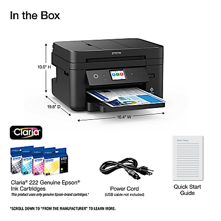 Epson WorkForce WF 2960 Inkjet All In One Color Printer