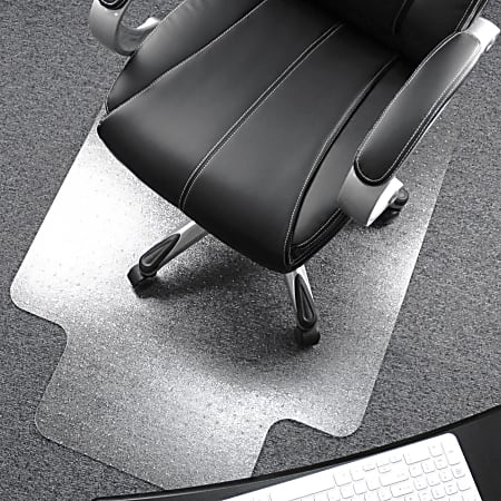 Floortex Polycarbonate Rectangular Chair Mat For Deep Pile Carpet