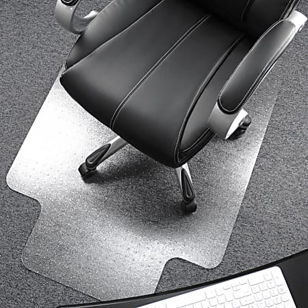 Floortex Polycarbonate Rectangular Chair Mat For Deep-Pile