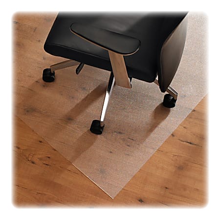 Floortex Cleartex XXL Ultmat Polycarbonate Chair Mat For Hard Floors/Low-Pile Carpet, 79" x 60", Clear