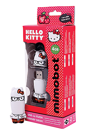 Mimoco USB Flash Drive, 8GB, Hello Kitty Nerd