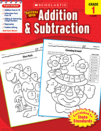 Scholastic Success With: Addition & Subtraction Workbook, Grade 1