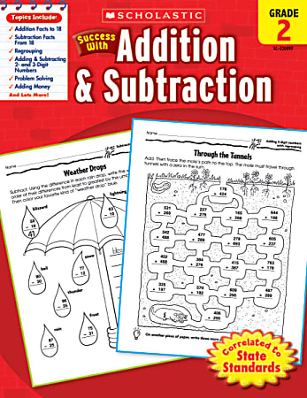 Scholastic Success With: Addition & Subtraction Workbook, Grade 2