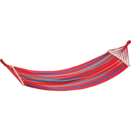 Stansport Bahamas Cotton Hammock - Single - Red - 78" X 37" - Cotton