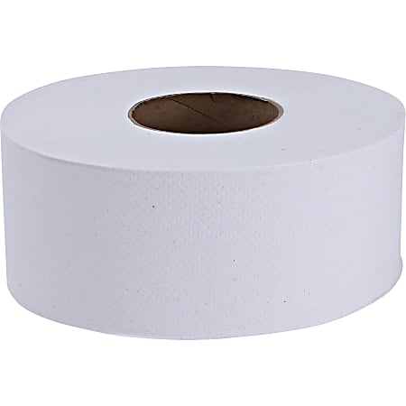 Genuine Joe 2-Ply Embossed Jumbo Roll Toilet Paper, 1000 Sheets Per ...