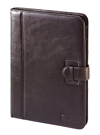 Samsonite® Leather Bifold Writing Pad, 8 1/2" x 11", Brown