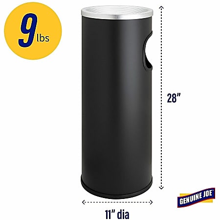 cigarette trash bin Precision Series Stainless Steel Container 20-Gallon Leaf Shaped, Dome Lid, Receptacle Description Littering cigarette butts in public places may cause potential safety hazards 32 Gallon Trash Can w/