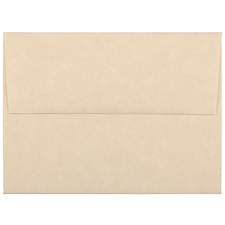 JAM Paper® Booklet Invitation Envelopes, A2, Gummed Seal, 30% Recycled, Brown, Pack Of 25