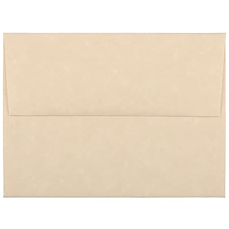 JAM Paper® Booklet Invitation Envelopes, A2, Gummed Seal, 30% Recycled, Brown, Pack Of 25