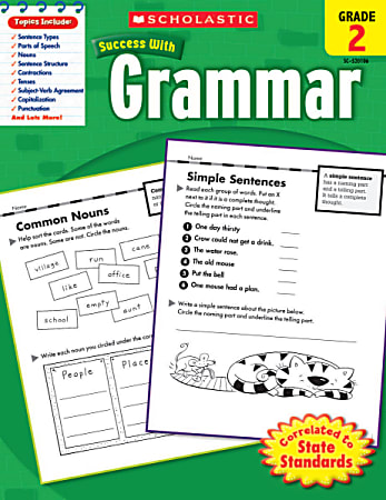 Scholastic Success With: Grammar Workbook, Grade 2