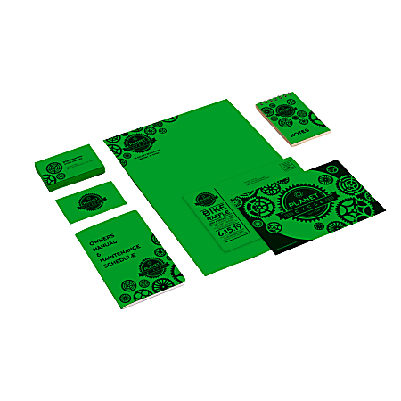 Astrobrights Color Card Stock Gamma Green Letter 8.5 x 11 65