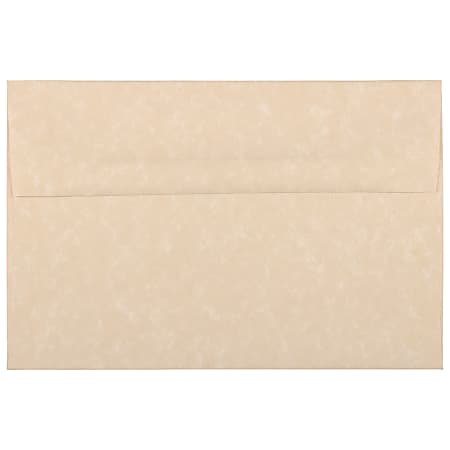 JAM Paper® Booklet Invitation Envelopes, A8, Gummed Seal, 30% Recycled, Brown, Pack Of 25