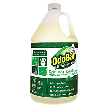 OdoBan® Multi-Purpose Deodorizer & Disinfectant Concentrate, Eucalyptus Scent, 128 Oz Bottle