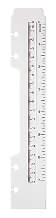 TUL® Discbound Plastic Ruler, 7", Clear