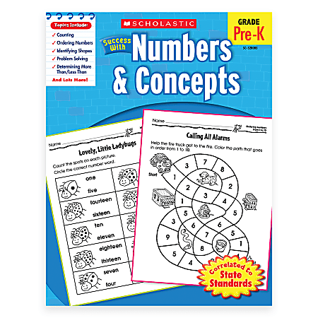 Scholastic Success With: Numbers & Concepts Workbook