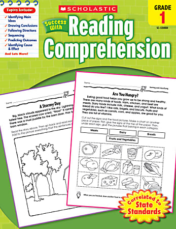 Scholastic Success With: Reading Comprehension Workbook, Grade 1