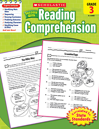 Scholastic Success With: Reading Comprehension Workbook, Grade 3