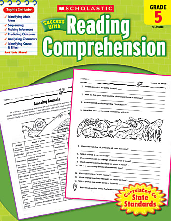 Scholastic Success With: Reading Comprehension Workbook, Grade 5