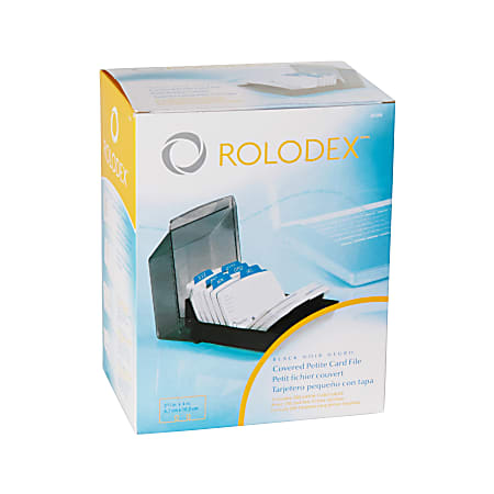rolodex transparent card sleeves Vinyl Business Book with A-Z Tabs, Holds 96 Cards of 2.25 x 4 Inches, Black (67467) : Business Card Protectors : Office Products Includes 500 cards and 24 A Rolodex Distinctions Business Card Holder,