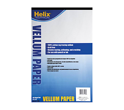 Helix® Vellum Pad, 11" x 17"
