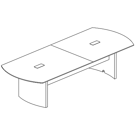 Mayline Gray Laminate Medina Conference Tabletop - 60