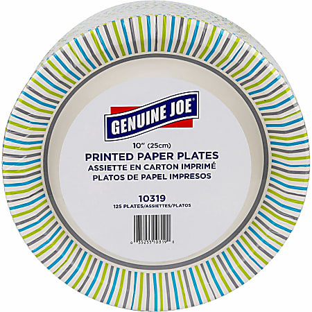 Highmark Paper Plates 8 34 Printed White Pack Of 125 - Office Depot