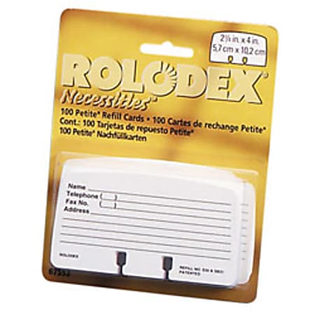 rolodex business card sleeve refill (67691) : Office Products full capacity of snap Rolodex Rotary A-Z Index Business