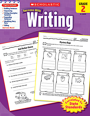 Scholastic Success With: Writing Workbook, Grade 2