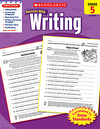 Scholastic Success With: Writing Workbook, Grade 5