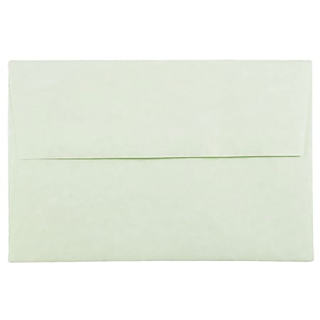 JAM Paper® Booklet Invitation Envelopes, A8, Gummed Seal, 30% Recycled, Green, Pack Of 25