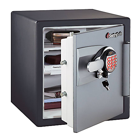 Sentry Safe Fire Safe Electronic Advanced Safe 1.2 Cu. Ft. BlackGunmetal  Gray - Office Depot